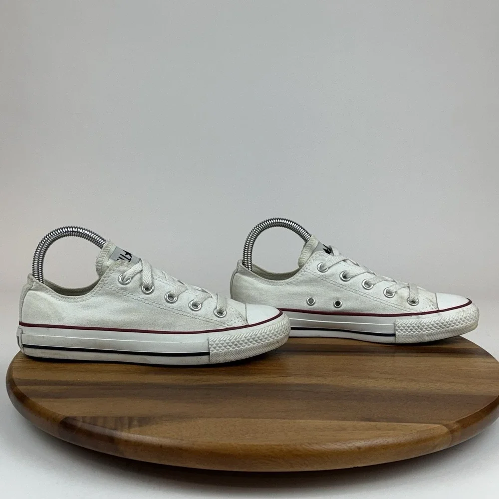 Womens Converse Chuck All Star Ivory Canvas‎ Casual Low Sneakers Shoes Size 6 M